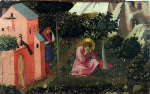 Florentine School Artists Prints: The Conversion of Saint Augustine, ca 1430-1435. Creator: Angelico, Fra Giovanni