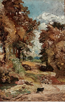 John Constable Paintings Prints: The Cornfield, about 1816. Creator: John Constable