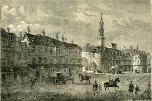 British Street Scenes Prints: Cornhill in 1630, (c1872). Creator: Unknown