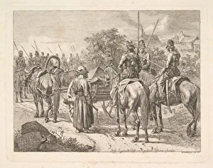 Cossacks Escorting the Regimental Cassone, 1815 Print