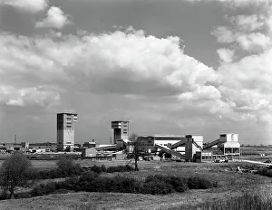 Prints of Cotgrave Colliery, Nottinghamshire, 1963. Cotgrave Colliery opened in 1963 and was worked for only thirty years until is finaly closed in 1993 Nottinghamshire Prints: Cotgrave Colliery, Nottinghamshire, 1963 Print