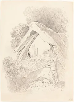 British Rural Life Prints: Cottage at Diss. Creator: Unknown
