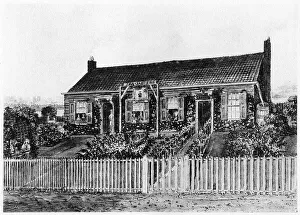 Cottages on the site of Eaton Square, London, c early 19th century (1907) Cottages on the site of Eaton Square, London, c early 19th century (1907)
