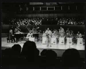 The Count Basie Orchestra performing at the Royal Festival Hall, London, 18 July 1980 The Count Basie Orchestra performing at the Royal Festival Hall, London, 18 July 1980