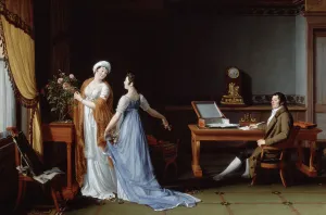 Count de la Forest with his Wife and Daughter, 1804. Artist: Andre Vincent Francois Count de la Forest with his Wife and Daughter, 1804. Artist: Andre Vincent Francois