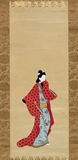 Antique Asian Artwork Prints: Courtesan, 1750 / 75. Creator: Unknown