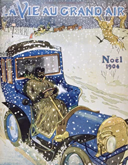 Images Dated 22nd March 2007: Cover for the Christmas issue of the magazine La Vie au Grand Air, 1904