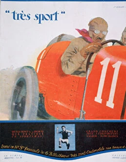 Images Dated 21st March 2007: Front cover illustration from the magazine Tres Sport, July 1922
