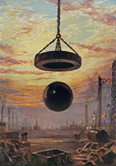 British Civil Engineering Prints: A Cracker Ball, c1930. Creator: Unknown