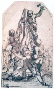 Crucifixion of St Peter, c1600-1642. Artist: Guido Reni Crucifixion of St Peter, c1600-1642. Artist: Guido Reni