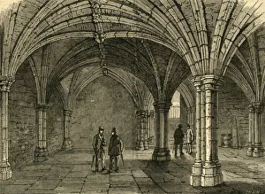 Medieval Buildings UK Prints: The Crypt of Guildhall, 1897. Creator: Unknown