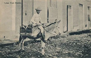 Framed Print : Cuban Fruit Peddler Print, c1908 Framed Print : Cuban Fruit Peddler Print, c1908