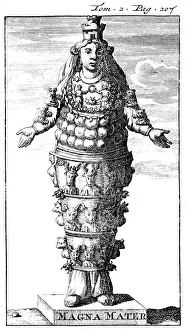 Cybele, or Magna Mater (Great Mother), Phrygian/Roman goddess, 1702 Cybele, or Magna Mater (Great Mother), Phrygian/Roman goddess, 1702
