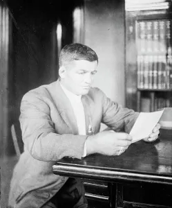 American Boxer Prints: Cyclone Johnny Thompson, between c1910 and c1915. Creator: Bain News Service