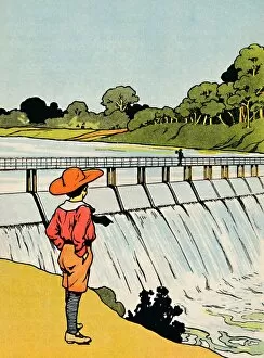 Alice Talwin Morris Collection: The Dam, 1912. Artist: Charles Robinson