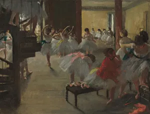 The Dance Class, c. 1873. Creator: Edgar Degas The Dance Class, c. 1873. Creator: Edgar Degas