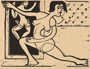 Dancer Practicing, 1934 Print by Ernst Kirchner