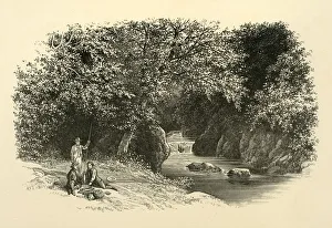 Nineteenth Century Rural Life Prints: On the Dargle, c1890. Creator: Unknown