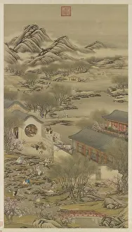 Prints of Third Day of the Third Month. Found in the Collection of National Palace Museum Taiwan Landscape Art Prints: Print of the Third Day of the Third Month, a Chinese landscape