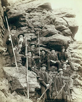 Narrow Gauge Collection: Deadwood Central RR Engineer Corps, 1888. Creator: John C. H. Grabill