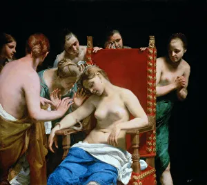 The Death of Cleopatra, ca 1662. Artist: Canlassi, Guido (Guidobaldo) (1601-1663) The Death of Cleopatra, ca 1662. Artist: Canlassi, Guido (Guidobaldo) (1601-1663)