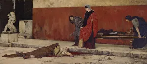 Ancient Roman Emperor Prints: The Death of Nero
