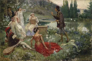 Oil On Canvas Art Prints: The Decameron