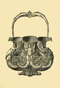 Mythical Creature Illustration Prints: Decorative object, (1881). Creator: Unknown