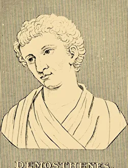Demosthenes, (384-322 BC), 1830. Creator: Unknown Demosthenes, (384-322 BC), 1830. Creator: Unknown