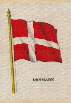 Danish Flag Prints: Denmark, c1910