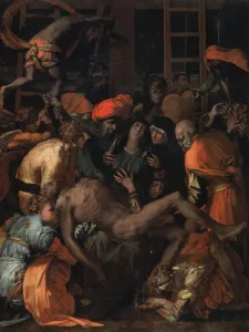 Jesus Christ Oil On Canvas Prints: The Descent from the Cross