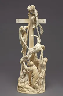 Prints of Descent from the Cross, 1653. The prince of Liechtenstein, Karl Eusebius--one of the preeminent Central European art collectors and patrons of music during the 1600s--commissioned this work Liechtenstein Prints: Descent from the Cross Print, 1653 by Adam Lenckhardt