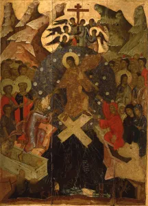 Tempera On Panel Artwork Prints: The Descent into Hell, Second Half of 14th century