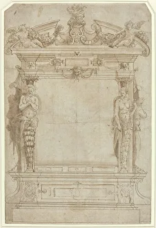 16th Century Architectural Framework Print