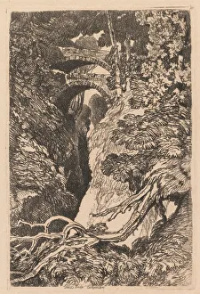 Antique Prints For Sale Online Prints: Devils Bridge, Cardiganshire, 1837. Creator: John Sell Cotman (British, 1782-1842)