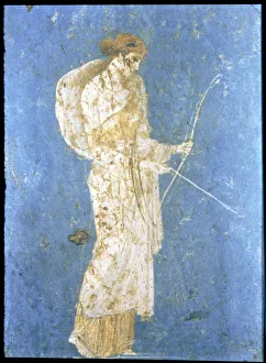 Diana the Huntress, fresco from the house Stabia at Pompeii Diana the Huntress, fresco from the house Stabia at Pompeii
