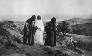 Eugene Alexis Girardet Prints: Eugene Alexis Girardet's Disciples at Emmaus Print, 1912