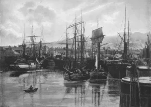 The Docks, Whitehaven, c1896 Print