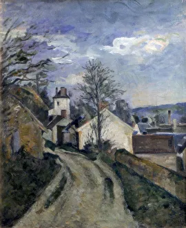 Doctor Gachets House at Auvers, c1873. Artist: Paul Cezanne Doctor Gachets House at Auvers, c1873. Artist: Paul Cezanne