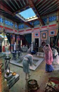 Domestic life of the ancient Romans, (19th century).Artist: Adolphe Forestier Domestic life of the ancient Romans, (19th century).Artist: Adolphe Forestier