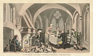 Fox Hunting Art Prints: Dr Syntax and the Superannuated Fox Hunter, 1820. Artist: Thomas Rowlandson