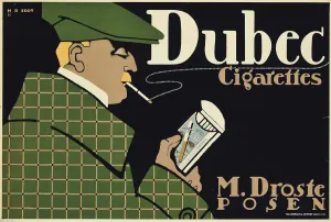 Hans Rudi Erdt Prints: Dubec Cigarettes Print, c1910