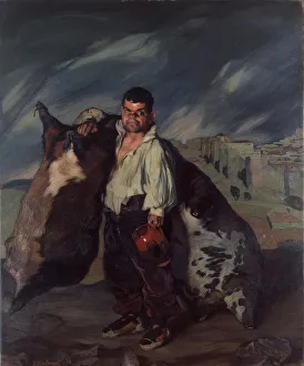Ignacio Zuloaga Paintings Prints: Dwarf Gregorio, 1908