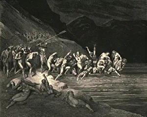 Gustave Doré's Print of Dante's Inferno, c1890