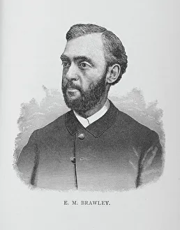 E. M. Brawley Print, 1887 Photograph of a man in formal attire