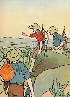 Alice Talwin Morris Collection: Early Settlers in Australia, 1912. Artist: Charles Robinson