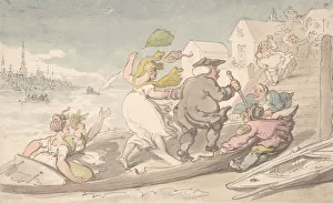 British Water Transport Prints: Easterly Winds, ca. 1810. Creator: Attributed to Thomas Rowlandson