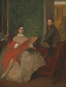 Edmondo and Thérèse Morbilli, c. 1865. Creator: Edgar Degas Edmondo and Thérèse Morbilli, c. 1865. Creator: Edgar Degas