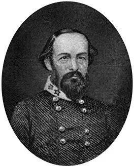Edmund Kirby Smith, Confederate general, 1862-1867.Artist: J Rogers Edmund Kirby Smith, Confederate general, 1862-1867.Artist: J Rogers