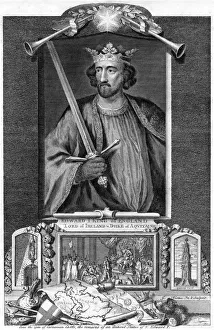 Edward I of England, (18th century). Artist: George Vertue Edward I of England, (18th century). Artist: George Vertue